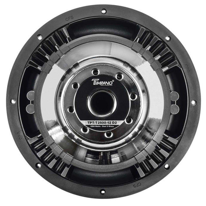 Timpano 12 Inch 2500W Dual 4 Ohm High Performance Subwoofer TPT-T2500-12 D4