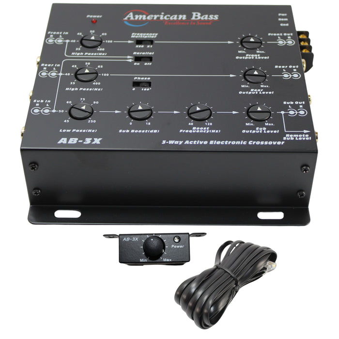 American Bass 35Hz-400hz AB-3X Crossover Unmatched Precision for Superior Sound
