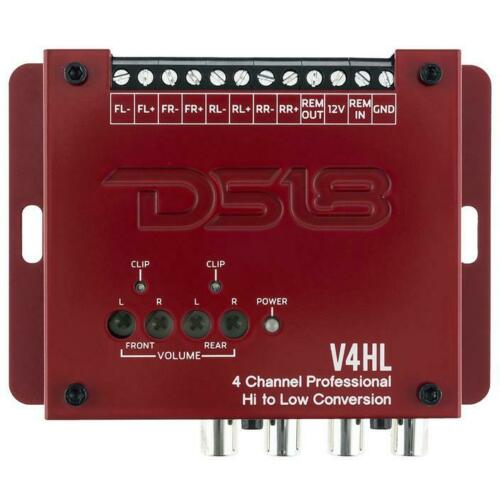 DS18 V4HL 4 Ch Line Out Converter High-Level Speaker Signal Low-Level - Big Jeff Online Inc