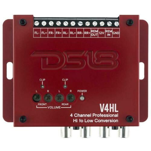 DS18 V4HL 4 Ch Line Out Converter High-Level Speaker Signal Low-Level