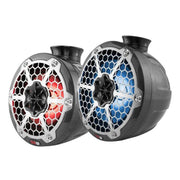 Mini 8" Carbon Fiber Marine Pod Speakers 750W RGB LED DS18 CF-PS8 - Big Jeff Online Inc
