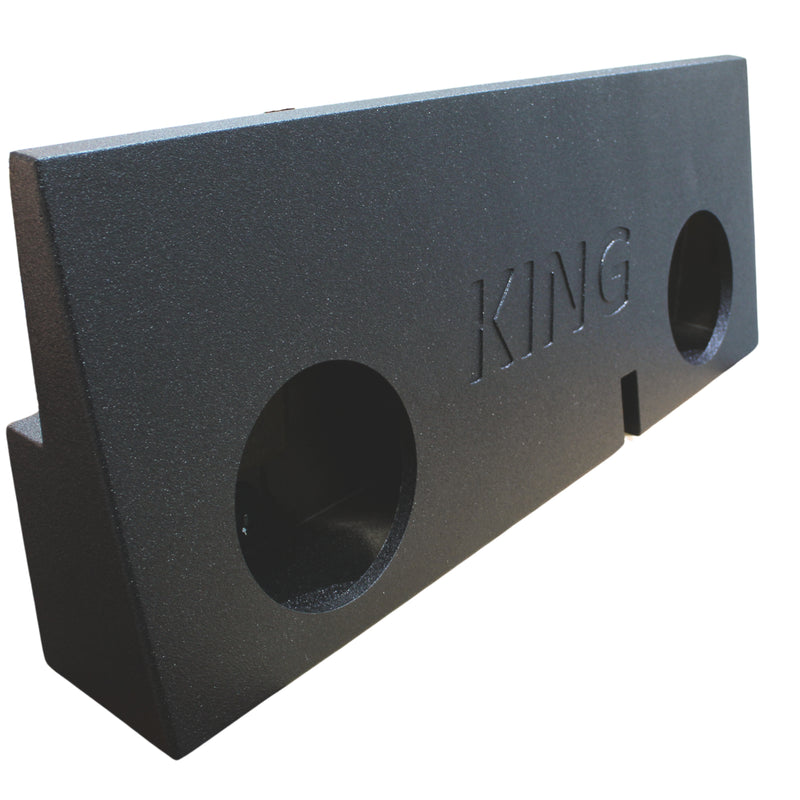 King Boxes dual 10" 05-15 Toyota Tacoma Crew Cab behind Seat Sprayed Sealed Box