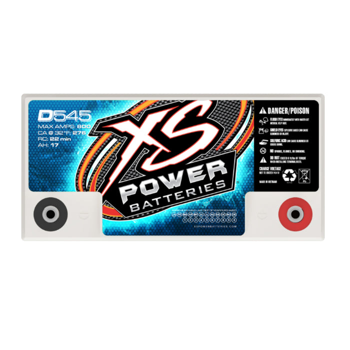 XS Power 12 Volts D Series Compact Starting Battery AGM 17 Amp Hours D545