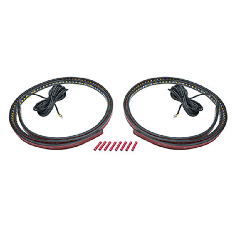 LEDGlow Amber Side Markers Running Board LED Light Kit Bluetooth 2pc 52inch