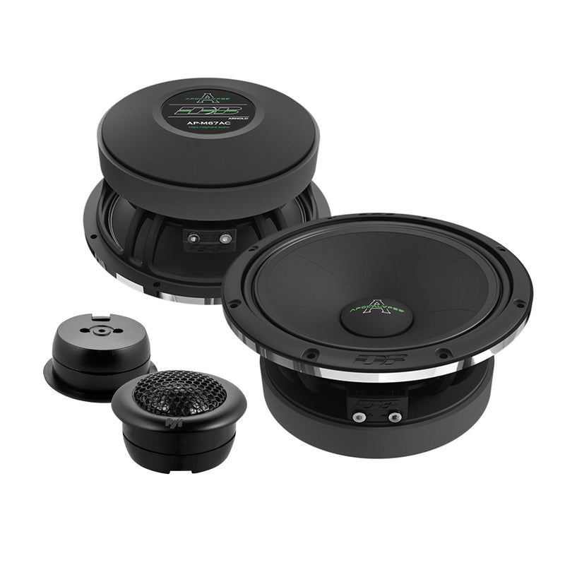 Pair of Deaf Bonce 6.5 Mid-Range Speakers 600W 4 Ohm w/ 1" Neo Tweeters 100W