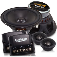 Sundown Car Audio E-Series 6.5" 100W RMS 4 Ohm 2-Way Component Speakers E-6.5CS
