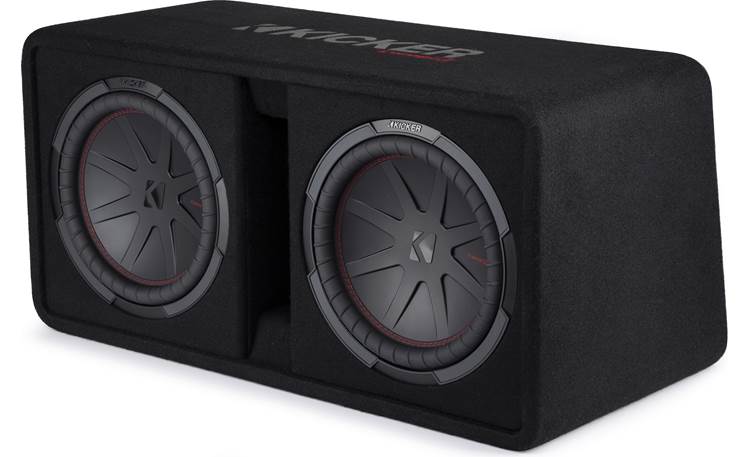 Kicker CompR Series 12" 1000W RMS 2 Ohm Loaded Ported Subwoofer Enclosure- 48DCWR122