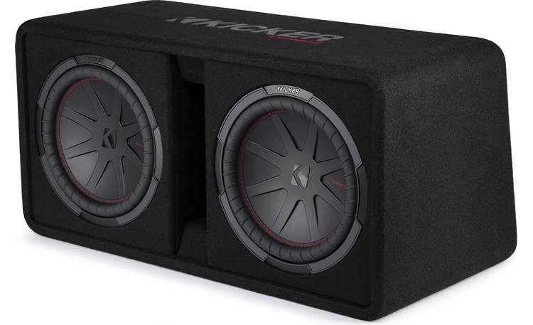 Kicker Ported Enclosure with pair of 12" CompR Subwoofers 2000W Peak 2 Ohm 48DCWR122