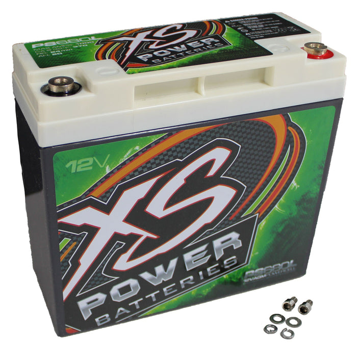 XS Power PS680L 1000 Amp 12V Power Cell 1000W AGM 20 AH + Protective Metal Case