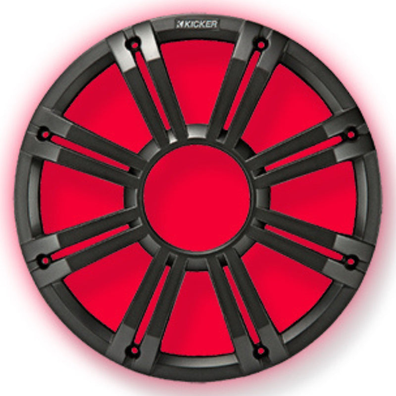 Kicker 12" Marine LED Subwoofer Grille for KM12 & KMF12 Charcoal 45KMG12C