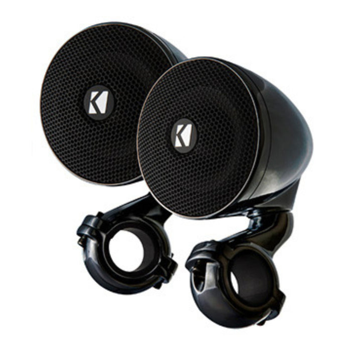 Kicker Mini Enclosed Weather Proof Speaker Pair, 3-Inch 2 Ohm 100W Peak 47PSMB32