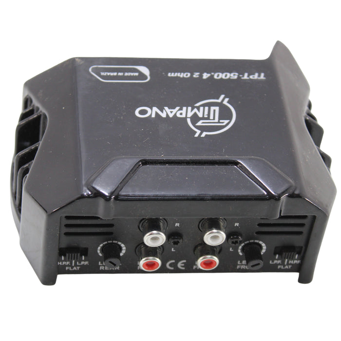 Timpano 500-Watt 2-Ohm 4-Ch Class-D Compact Amp Black TPT-500.4-2-BK OPEN BOX