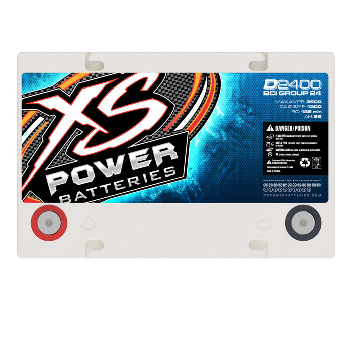 XS Power D2400 4000 Watt, 3500 Amp, 12 Volt AGM Battery