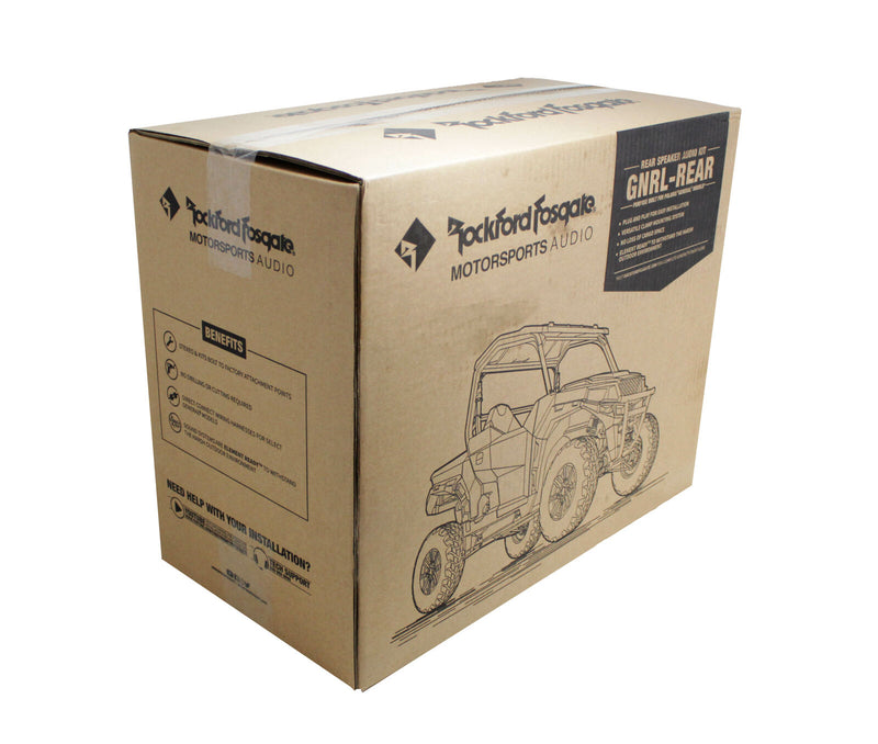 Pair of Rockford Fosgate GNRL-REAR 6.5" Polaris General Add On Rear Speaker Kit