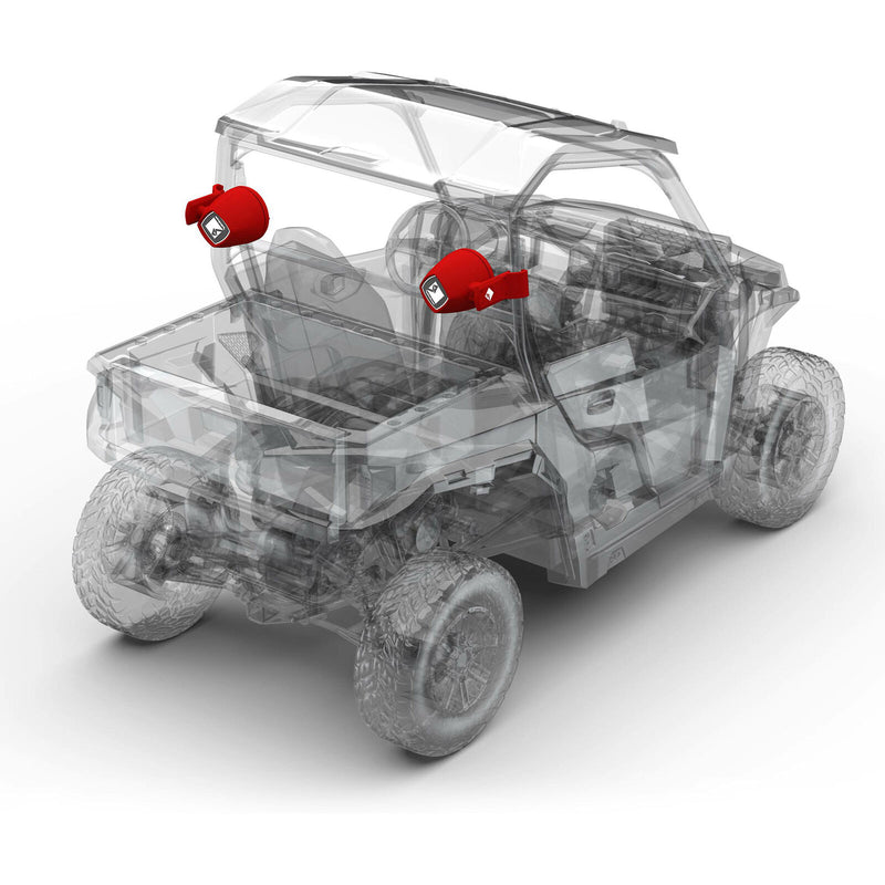 Pair of Rockford Fosgate GNRL-REAR 6.5" Polaris General Add On Rear Speaker Kit